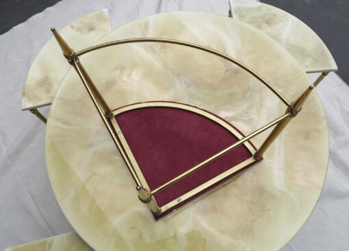 1950/70' Table Basse Maison Baguès en Bronze et ses 4 Tables en Angles – Image 7