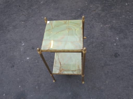 1950/70' End of sofa or pedestal with tops in onyx 35X35X H 70 cm - Image 5