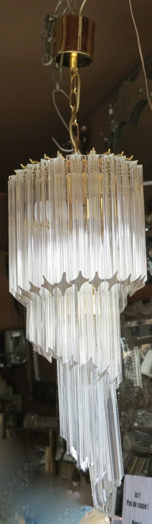 chandelier Venini in staircase 90 crystals - Image 5