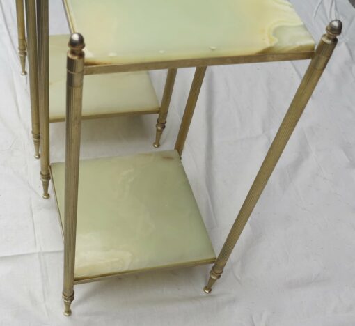 70' Pair of shelves or of stands Maison Bagués trays onyx - Image 6