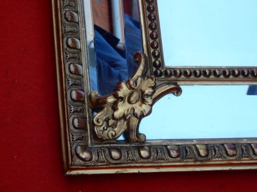 1880' Miroir Style Régence à Coquille Parecloses Doré à l'Or 113 x 83 cm – Image 4