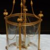 1950/60 Lanterne en Bronze Doré Style LXIV Hauteur : 59 cm Diamètre : 36 cm – Image 2