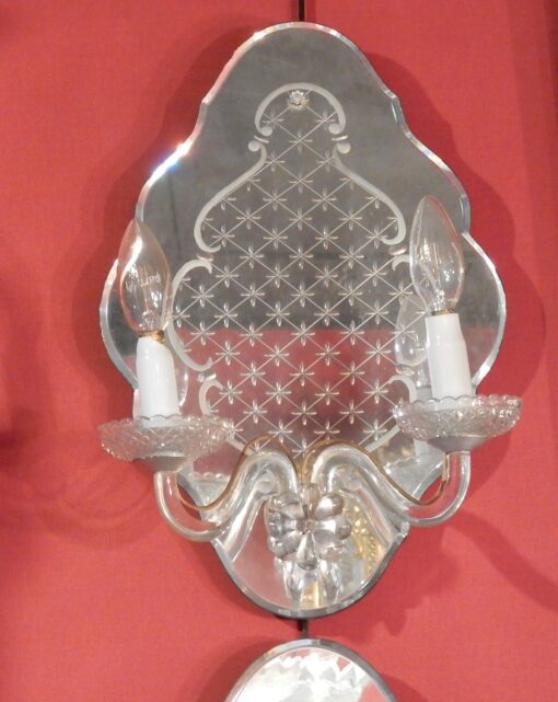 1960/70' Paire d  Appliques  En Miroir De Venise – Image 2
