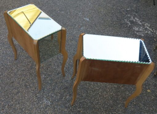 Pair of side bed mirrors art deco - Image 2
