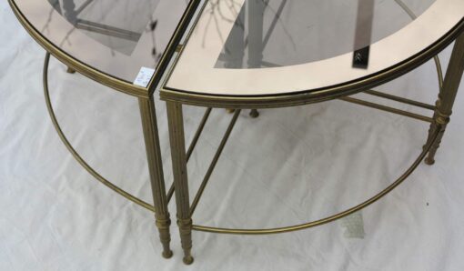 1950/70' 4 Tables Maison Baguès en Bronze Formant Table Ronde – Image 4