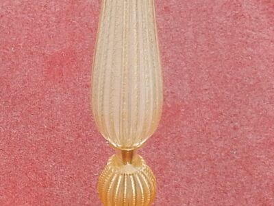 1950/70 Floor Lamp in Murano Glass With Gold Inside