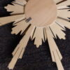 1950/70' Miroir Soleil, Bois Doré 102 cm – Image 6