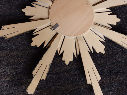 1950/70 Flat Mirror Gilded Wood 102 - Image 6