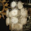 1950/70' Chandelier Vistosi, 24 Crystals Opalescent - Image 4