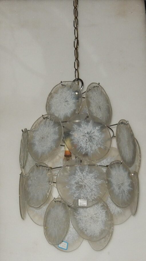 1970' Lustre Vistosi 24 Disques Opalescents