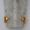 1960/70' Série de 3 Appliques en Verre de Murano Avec Griffes en Laiton Doré – Image 5