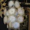 1950/70' Chandelier Vistosi, 24 Crystals Opalescent - Image 5