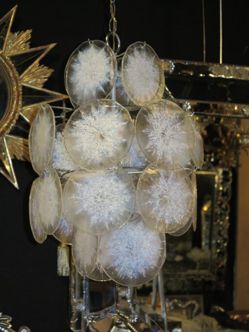 1950/70' Lustre Vistosi 24 Cristaux Opalescent – Image 5