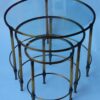 1950/70 Série de Tables Gigognes Rondes Maison Ramsay de Style en Laiton – Image 7