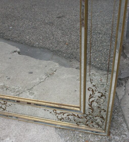 1970 Miroir Églomisé 150 x 79 cm – Image 4