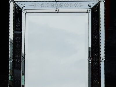 1950'  Venitien mirror with front wall style LXIV 160 X 92 cm