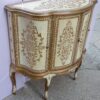 1970' Buffet Arbaléte 4 Portes Bois Doré Style Renaissance Italienne – Image 3