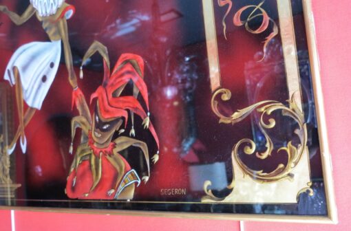 Comedia del Arte > églomisé glass panel - Image 6