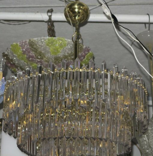 1970' Chandelier 180 Crystals,17 Bulbs - Image 3