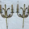 Pair sconces bronze of style empire heads  eagles and masks - Image 4