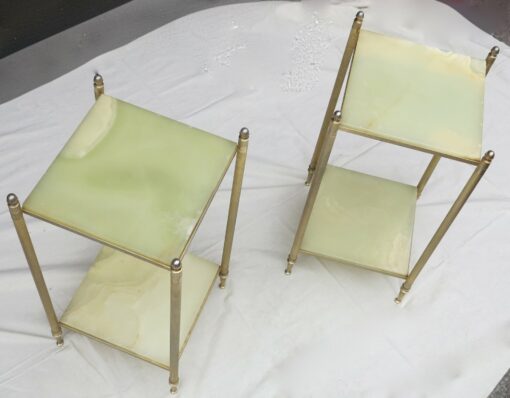 70' Pair of shelves or of stands Maison Bagués trays onyx - Image 2