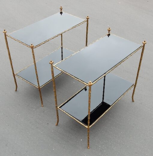 1970 Pair Of Tables in Bronze Maison Charles 74 X 38 cm - Image 6