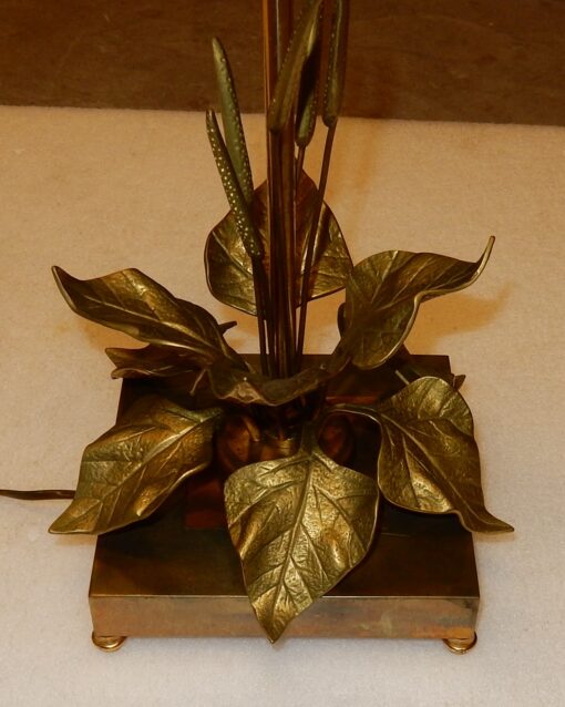 1970' Lampe aux Plantins Style Maison Jansen – Image 4
