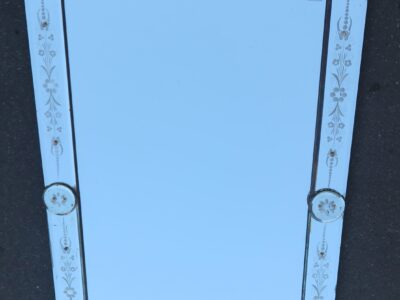 1900' Venice mirror with flowers 133 x 82