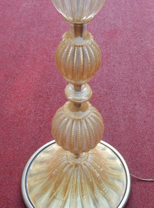 1950/70 Floor Lamp in Murano Glass With Gold Inside - Image 6