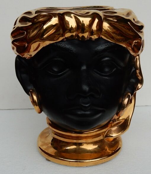 1950/70' Hides ceramic jar has decoration Nubian' Head - Image 3