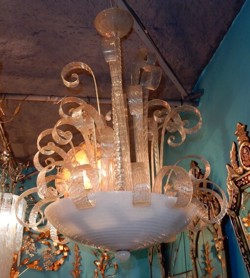 1950/70 Chandelier Jet of Water Véronèse Murano - Image 5