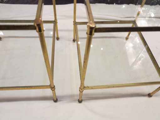 1950/70 Paire de Bouts de Canapés en Bronze, Maison Baguès 47 X 42 cm – Image 5