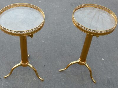 1950/70 Pair of Adjustable Servants ,Maison Jansen, Origin Parisian Luxury Hotel