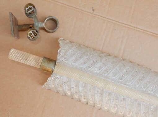 1970 ' Wall Lamp Crystal of BAROVIER i TOSO of Murano 41 x 14 cm - Image 8