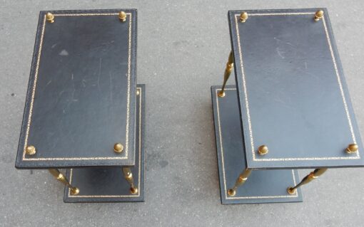 1950/70' Pair End of Sofa Style Maison Baguès Amounts in Brass In the Style of Empire - Image 6