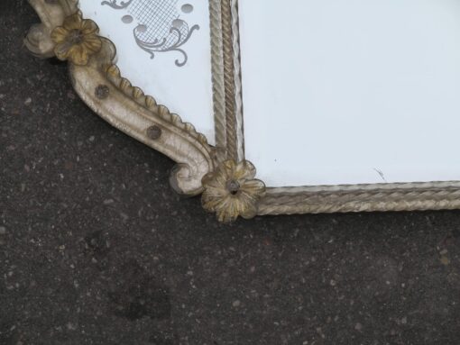 1950' Miroir Murano Véronèse 100 X 60 cm – Image 7