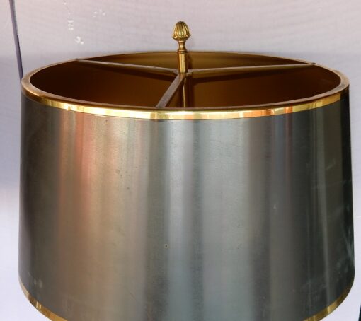 1950/70 Pair of Bronze Lamps and Egg Amber Way Signed  Charles - Image 5