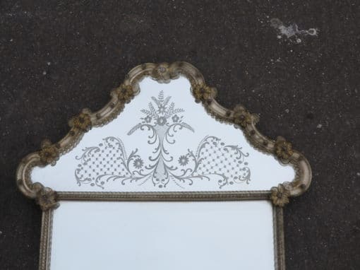 1950' Miroir Murano Véronèse 100 X 60 cm – Image 4