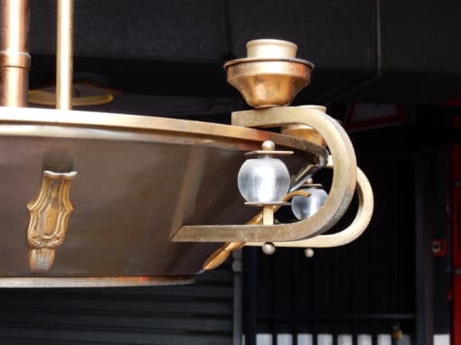 1950' Lustre Jacques Adnet Circulaire – Image 8