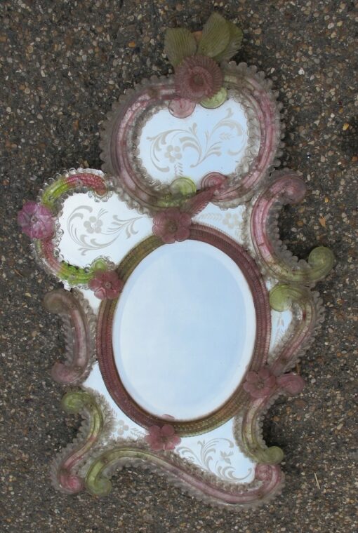 Miroir en couleur Murano st LXV