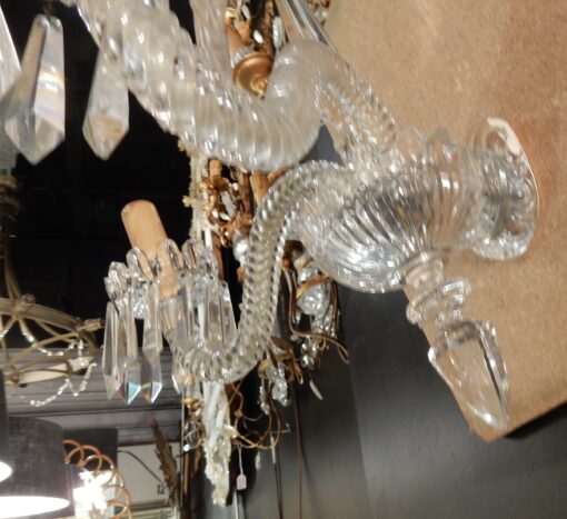 1940/50' Paire d'Appliques Au Poignard En Cristal De Baccarat – Image 2