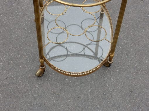 1950/70 Pair Of Rolling Bar In Brass Maison Bagués  in The Style of  L XVI - Image 8