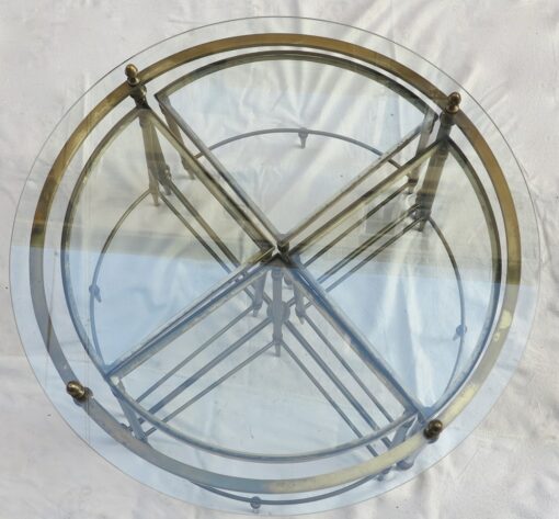 1950/70' Coffee table Maison Bagués bronze and her 4 tables - Image 5