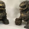19th Pair of Dogs Fu or Chinese Lion in golden cast iron - Image 4