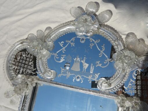 1950/70' Romantic Mirror Murano - Image 5