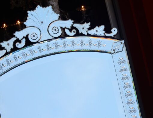 1880/1900 'Venice Vertical Mirror with Bubbles and Flowers 171 x 89.5 cm - Image 8