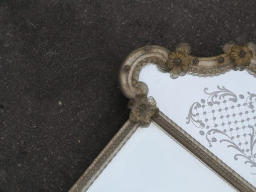 1950' Miroir Murano Véronèse 100 X 60 cm – Image 5