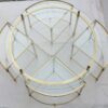 1950/70' Coffee table Maison Bagués bronze and her 4 tables - Image 4