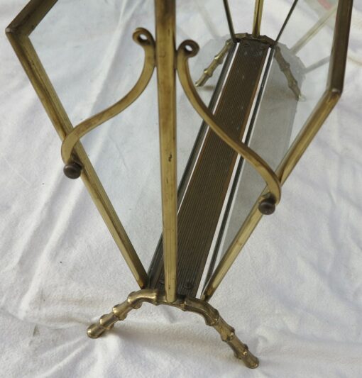 1950/70' Style Maison Bagués modéle bamboo in polite brass carry newspaper - Image 3