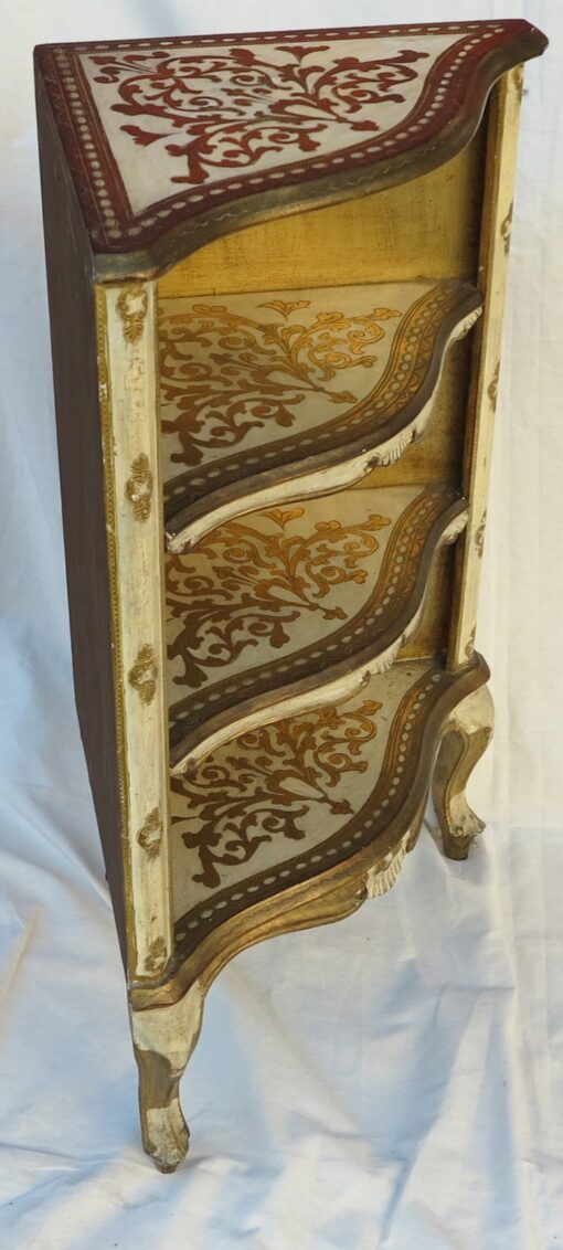 Paire d Encoignures bois doré italie – Image 6